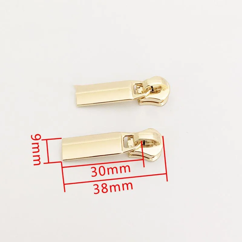 lightgold-10pcs 10/20 штук Meetee eco-friendly бегунки для молний для 5# разъемная застежка-молния металлическая молния пуховик-пулер ограничитель молнии сумка с молнией для ремонта Наборы аксессуары «сделай сам» - Цвет: lightgold-10pcs