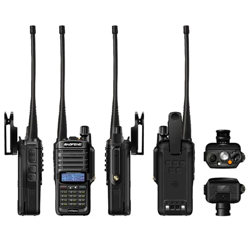 Baofeng UV-9R plus 2019 High Power Upgrade Waterproof walkie talkie 10w for two way radio long range 10km 4500/4800mah EU Plug