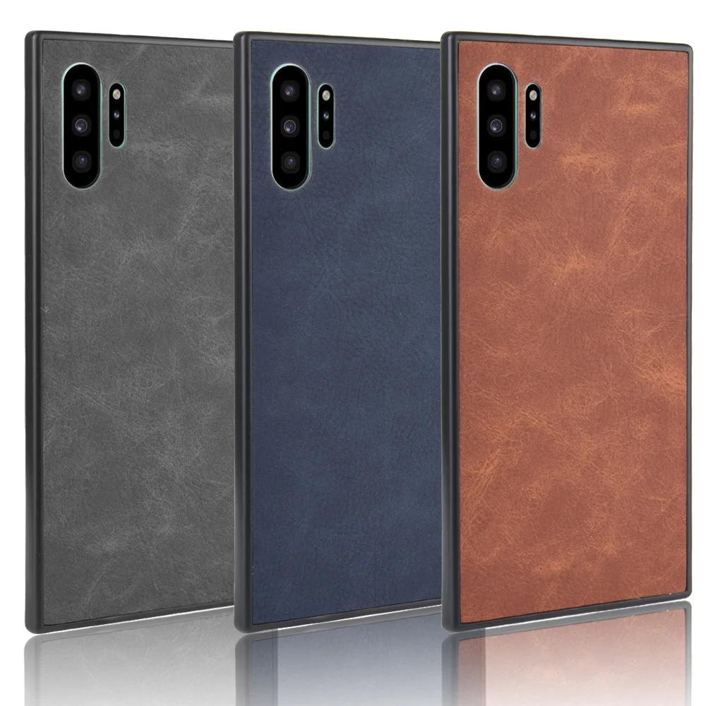 Чехол для Samsung Galaxy Note 10 + Note10 Plus Жесткий из овечьей кожи с мягкими краями чехол |