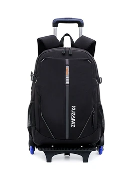 

B-LIFE Rolling Backpack Stair Climbing Wheeled Backpack Trolley Dolly Roller School Bag Rolling Luggage Backpacks Carts