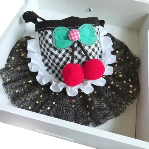 Black Plaid Новинка, милое элегантное платье Собака Щенок клетка, горошек печати бандана слюни нагрудники шарф вытирания слюней младенцев очистки Полотенца шейный платок украшения аксессуары для собак - Цвет: Black Plaid