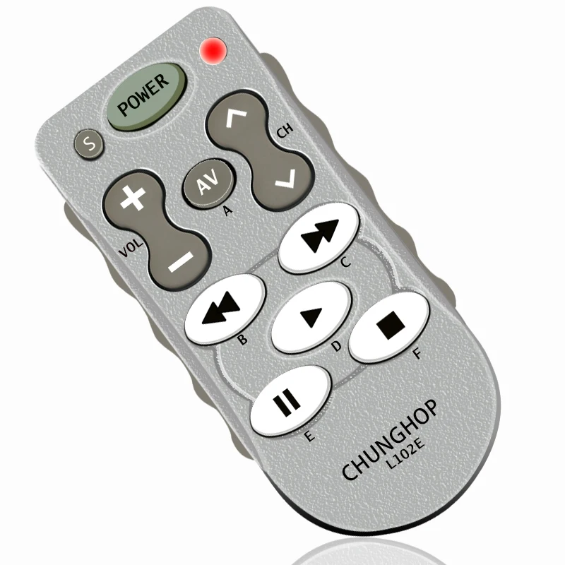 

Chunghop L102 Learning Remote Control Use for TV/SAT/DVD/CBL/CD/DVB-T for SAMSUNG LG SONY PHILIPS copy