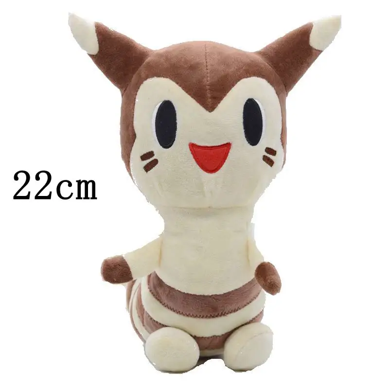 Аниме Furret Peluche Мягкие плюшевые игрушки из мультфильмов горячий Рождественский подарок Детские куклы для детей - Цвет: Черный