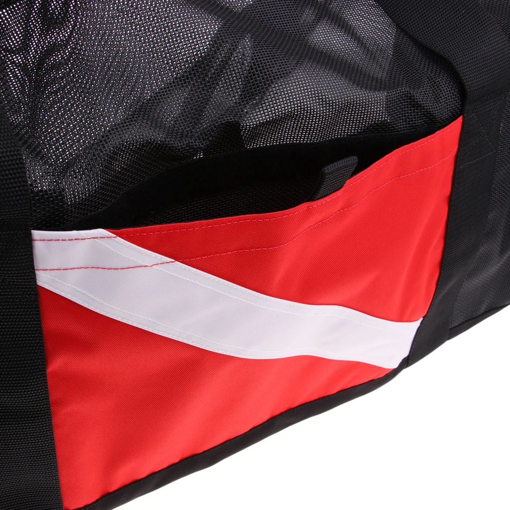 Portable Dive Flag Mesh Gear Bag & Shoulder Strap Scuba Diving Mesh Gear Bag For Scuba Diving Snorkel 