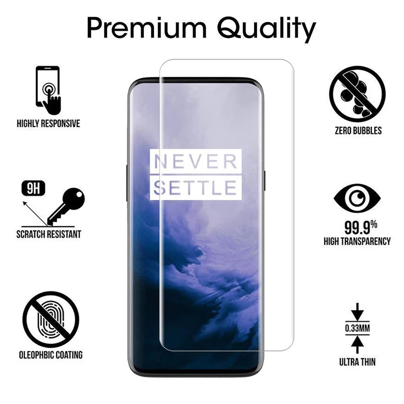 3D изогнутое полное покрытие из закаленного стекла для Oneplus 7 Pro 6T 5 5T 6 3T 3 One plus Защитная пленка для экрана телефона