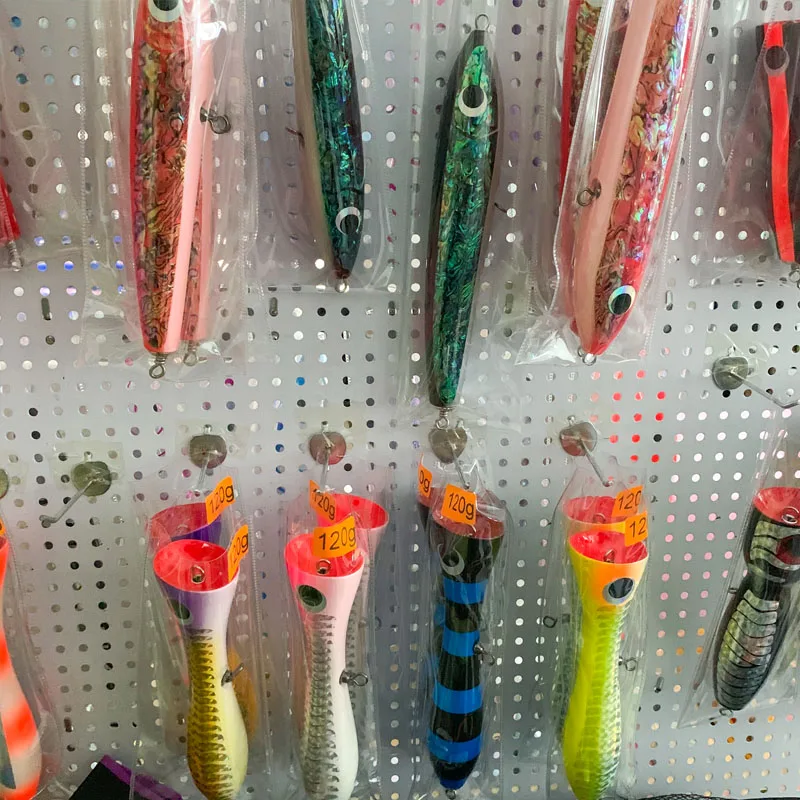 65g90g120g140g Trolling Wood Stickbait Pencil Popper Tuna Boat Fishing Lure Topwater Long Casting Wobbler Carp Artificial Leurre