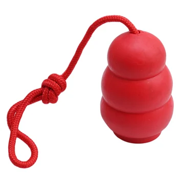 

New Red Calabash Design Pet Dog Chew Toys Soft Rubber Dog Food Dispenser Toys Pet product Teeth Chew Toys Tooth Cleaning Balls