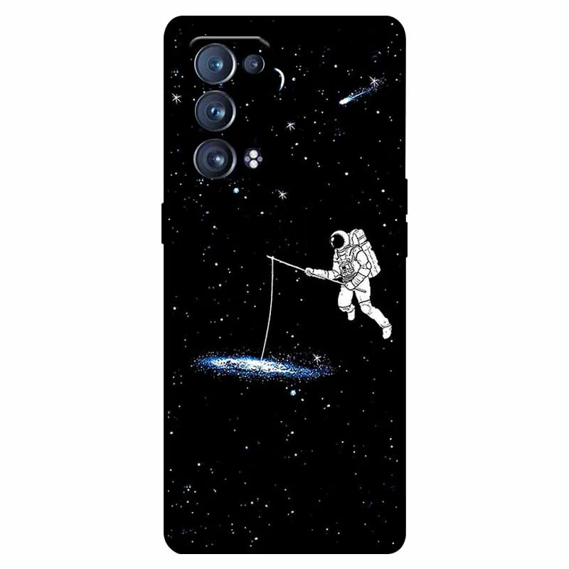 Shockproof Soft Silicone TPU Back Cover for Oppo Reno 6 Pro 5G - Cute and Durable
