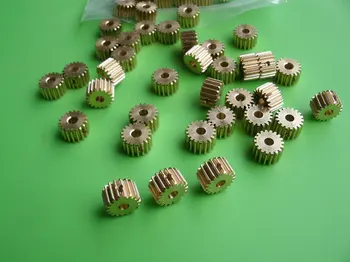 

2X Motor copper gear 0.5M 19T 5mm thickness 8mm Slide table lifting guide gear 0.5M 20T 3mm thickness 6mm