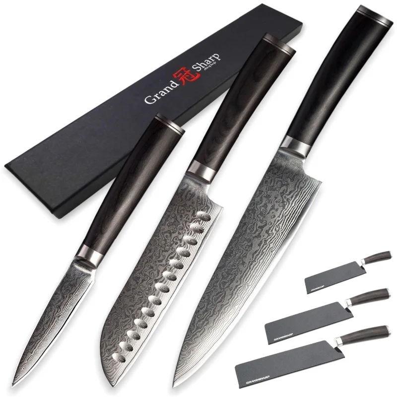 Japanese-chef-knife-set-3-pcs-Damascus-Steel-Kitchen-Knives-Sets-Chef-Santoku-Paring-Knife-vg10