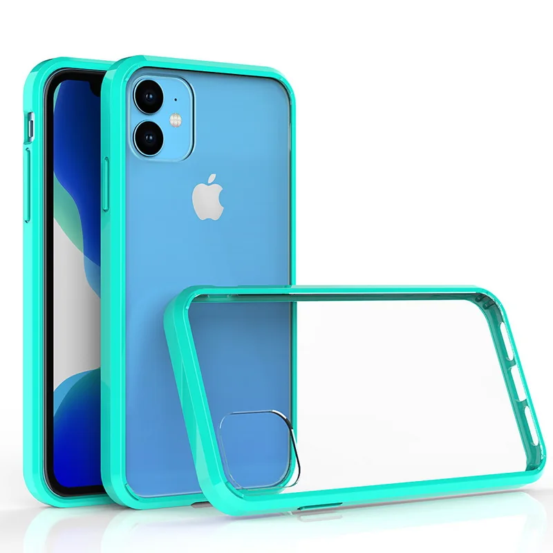 Для iphone 11 Pro max 5,8 6,1 6,5 дюймов Чехол прозрачный защитный чехол для телефона мягкий ТПУ+ жесткий пластиковый чехол для iphone 11 чехлы