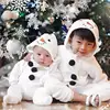 0-3Years Toddler Newborn Kid Baby Boy Girl Christmas Rompers Snowman Plush Long Sleeve Jumpsuit Warm Autumn Spring Costumes ► Photo 1/6