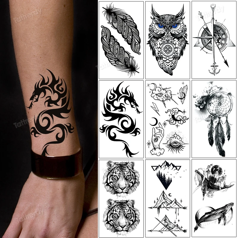 Waterproof Temporary Tattoo Sticker Anime Cartoon One Piece Fake Tatto  Flash Tatoo Tatouage Hand Foot Arm For Men Women Girl  Temporary Tattoos   AliExpress