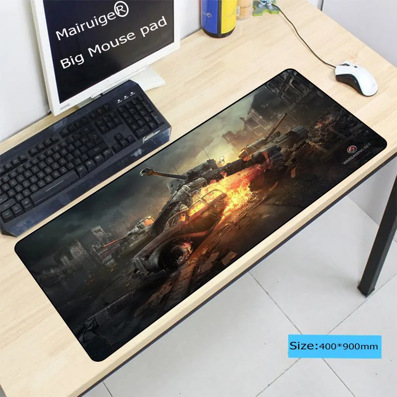 Mairuige 90x40см 30x80 см Коврик для мыши с изображением World of Tanks Notbook компьютер