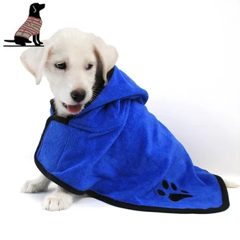 

Pet Dog Towel Super Absorbent Dog Bathrobe Microfiber Bath Towels Quick-Drying Cat Bath Towel
