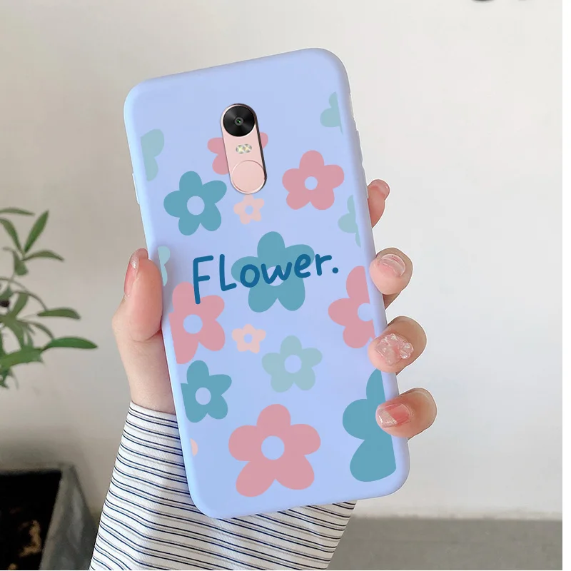 Matte Silicone Soft TPU Shell For Xiaomi Redmi Note 4 4x Note 5Pro Note 5A Cartoon Butterfly Shell For Redmi Note5a Phone Cover cell phone lanyard pouch Cases & Covers