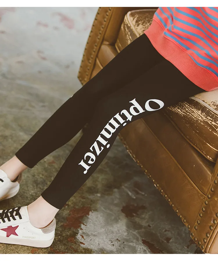 teen girls leggings 2019spring and autumn clothes girls pants letters stretch children sports leggings girls kids trousers
