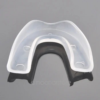 

Silicone Dental Mouth Guard Stop Teeth Grinding Bruxism Eliminate Clenching Sleep Aid for for Boxing Basketball