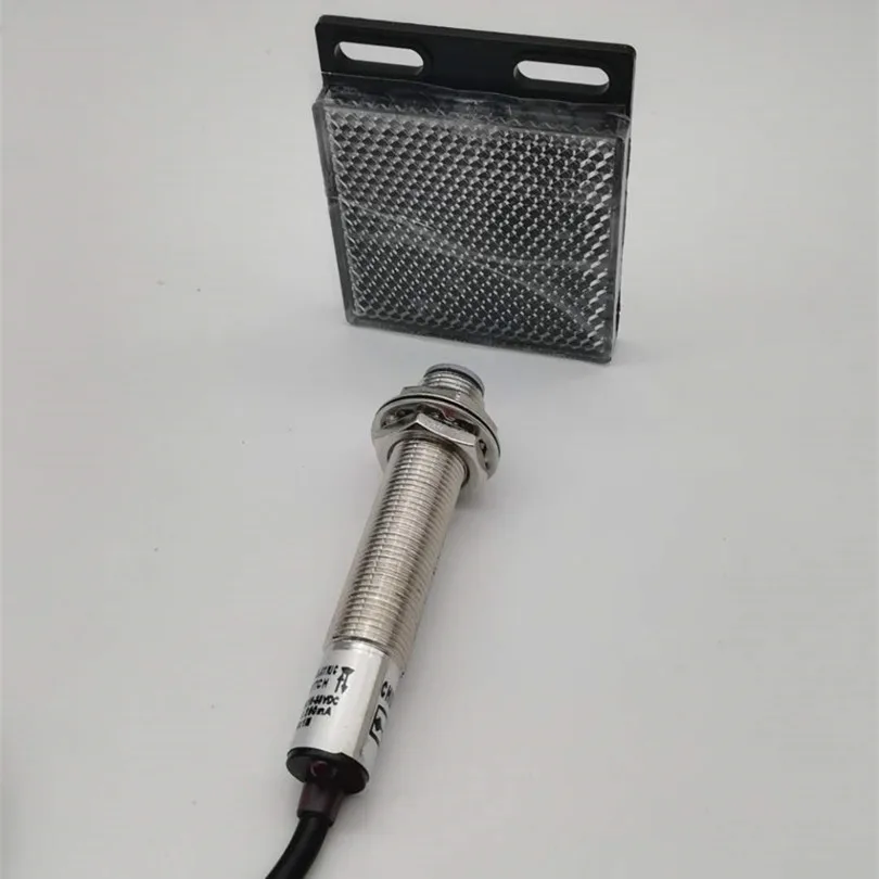 sensores infravermelhos, refletor, tipo espelho, NO, NC, E12-3B1NA, NB, 12mm