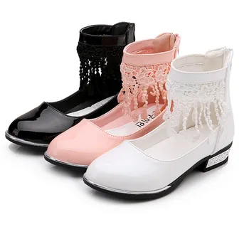 

Toddler Childern Girls Princess Shoes Infant Kids Baby Lace Flower Sweet Party Dance Leisure Shoes kids shoes Sapato Infantil