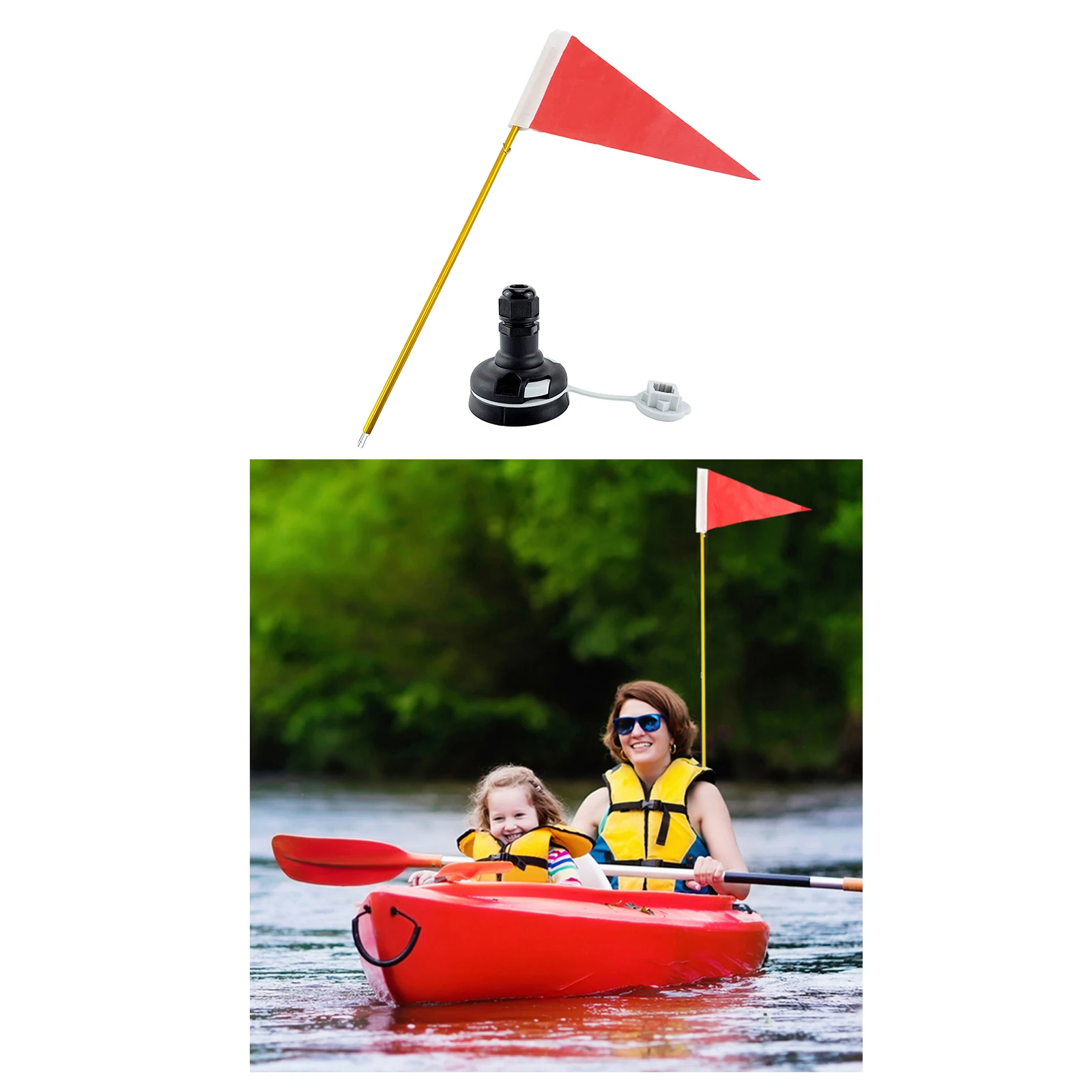 Kayak Safety Flag with Mount Base for Boat Canoe Yacht DIY Accessories Parts | Автомобили и мотоциклы