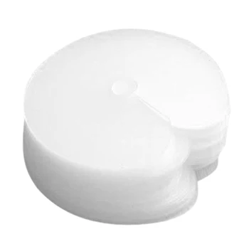 

50 Transparent Single Hole Round Spacer Template for Fusion Human Hair and Feather Extensions