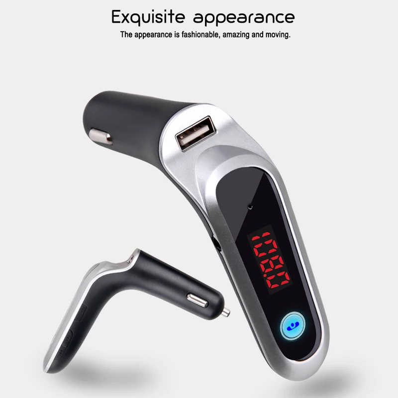 Автомобильный mp3-плеер, автомобильное зарядное устройство, USB TF карта, поддержка зарядного устройства, автомобильный жк-экран, громкая связь, беспроводной Bluetooth, автомобильный fm-передатчик