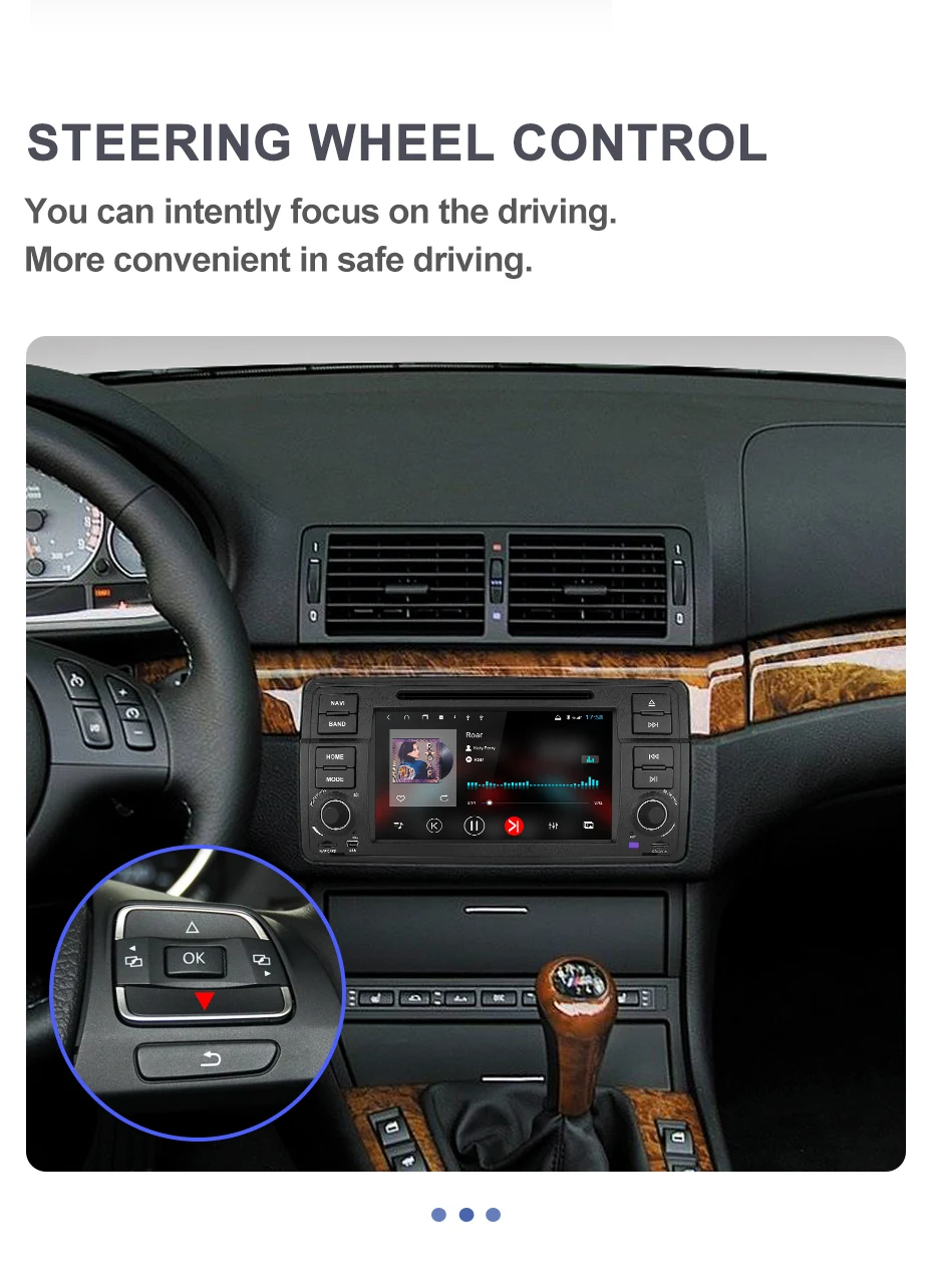 Perfect Isudar H53 4G Android 1 Din Auto Radio For BMW/E46/M3/Rover/3 Series Car Multimedia DVD GPS 8 Core RAM 4G ROM 64G DVR Camera FM 18