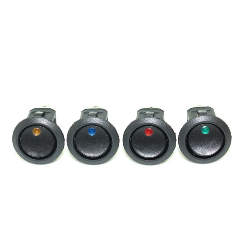 

1Pcs Car 12V 3 Pin Round Rocker Dot Boat LED Light Toggle Switch SPST ON/OFF