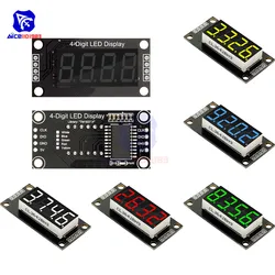 TM1637 0.36" 4 Bit LED Digital Tube Display 7 Segments Red Green Blue Yellow White LED Module Board with Pin for Arduino