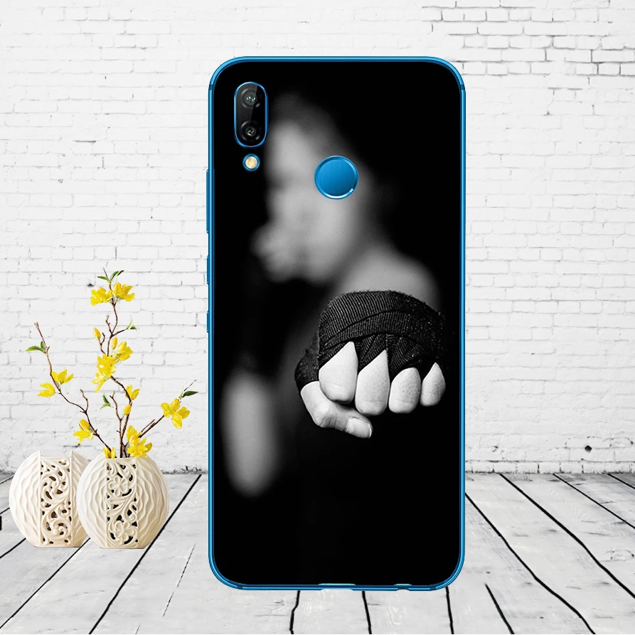 50DD Муай тайская борьба бокс Мягкий силиконовый чехол для Huawei P9 P10 P20 P30 Lite mate 10 20 PRO lite p smart чехол - Цвет: 9