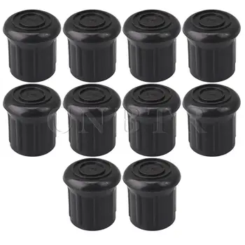 

CNBTR 10 PC 25mm Straight Cylinder Anti-Slip Synthetic Rubber Chair Leg Cover