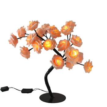 

Bonsai Tree Light Tree LED Flower Rose Light Adjustable Branches for Room Decoration and Gift P7Ding