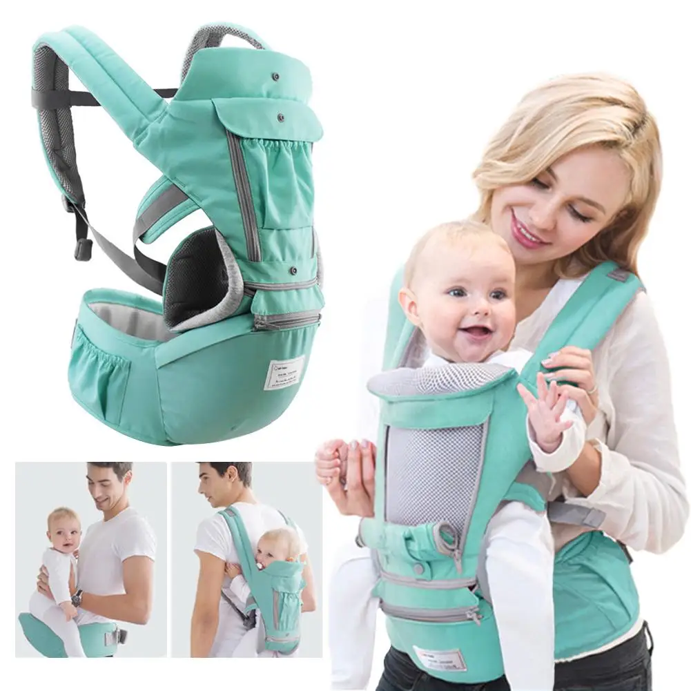 

Ergonomic Baby Carrier Infant Baby Hipseat Waist Carrier Front Facing Ergonomic Kangaroo Sling For Baby Travel 0-36M