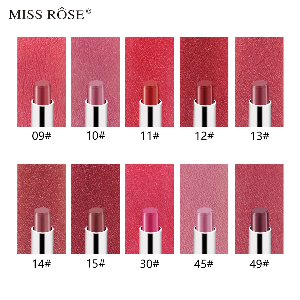 Новое поступление Miss Rose брендовая Красивая матовая губная помада стойкий оттенок губ Косметика Блеск для губ Maquiagem Макияж красный Batom