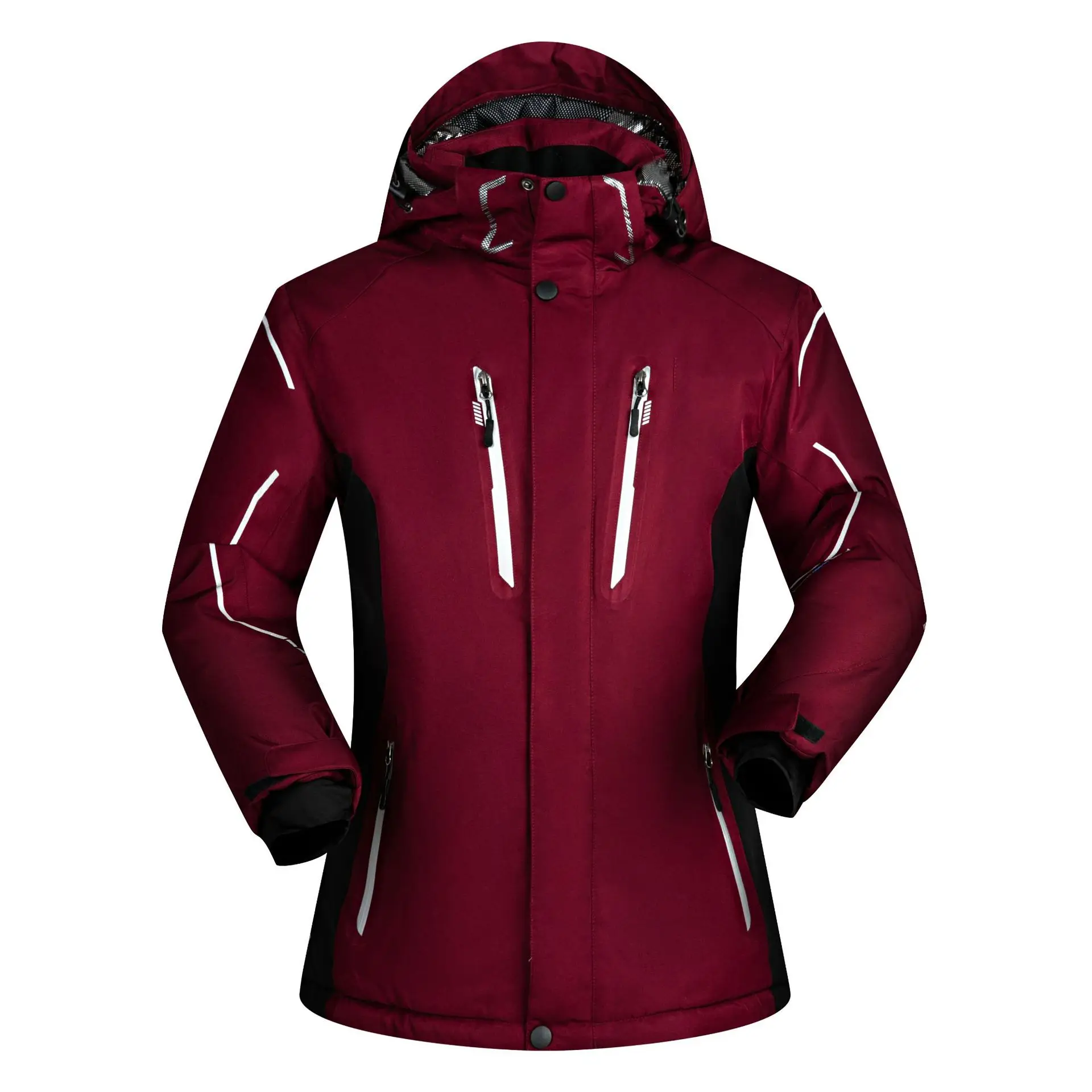 SAENSHING ski suit snow pants+ Ski Jacket Snowboard jacket Waterproof Super Warm Mountain Skiing jacke Snowboarding suit Winter - Цвет: red