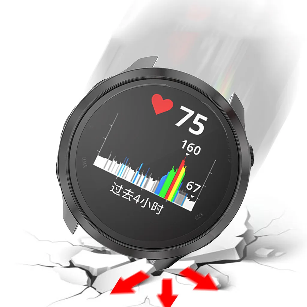 Ультратонкий прозрачный ТПУ чехол с гальваническим покрытием для Garmin Forerunner 245 245 м аксессуары для умных часов защитный чехол