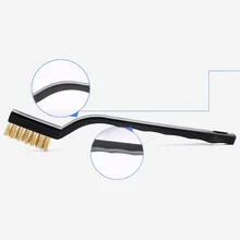 6 шт большой и маленький Промышленный Набор щеток для очистки стальной проволоки латунные нейлоновые латунные щетинки для тяжелых загрязнений