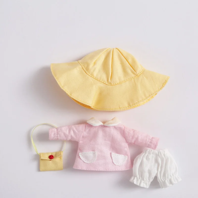 4pcs=Shirt+short pant+Hat+ bag Doll Kindergarten uniform Clothes for Ob11,obitsu 11,Molly,GSC,1/12 BJD Doll Clothing Accessories 9