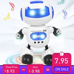 Робот игрушка умная фигурка электронный танцующий робот с музыкальным и осветительным роботом забавная обучающая игрушка для детей D301212