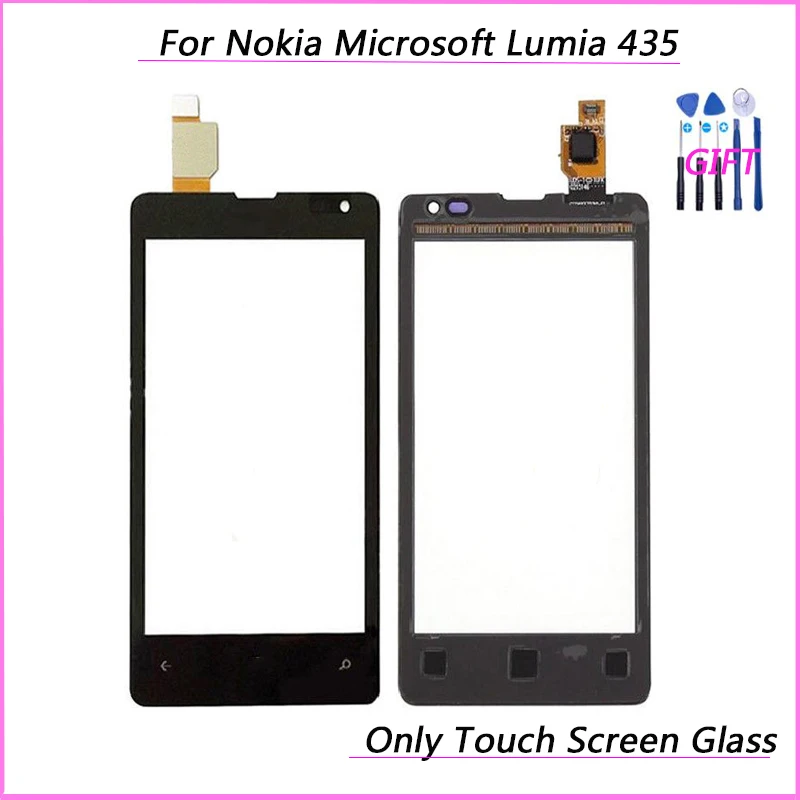 Для Nokia Microsoft Lumia 435 532 N435 N532 Сенсорная панель дигитайзер Датчик Переднее стекло