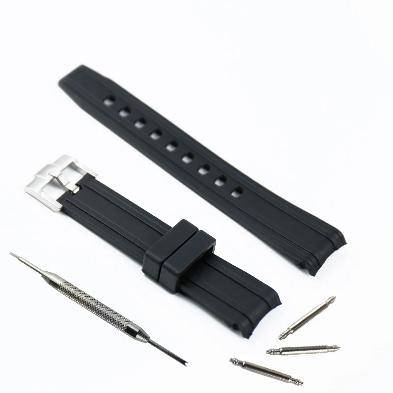 Rubber strap men's watch accessories 20mm for Omega hippocampus 300 universe ocean AT150 observatory waterproof silicone strap