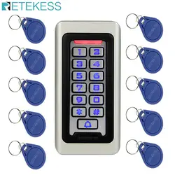 RETEKESS система контроля доступа RFID Дверь 125 кГц 1 клавиатура контроля доступа + 10 RFID брелоков карты с 2000 пользователей F9501D