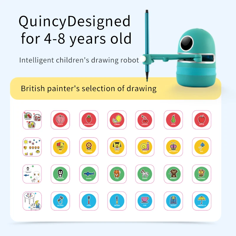 Robots de dibujo de imágenes de temas chinos, tecnología para niños, máquina de aprendizaje de pintura automática, juguetes de rompecabezas inteligentes - 6