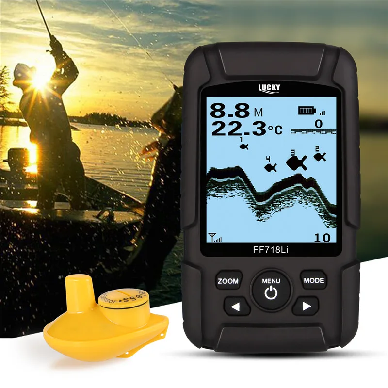 Эхолот LUCKY FF718LiD 200 кГц/83 кГц 2 гидролокатора 100 м|fishing sonar|sonar transducersonar fish |