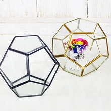 Стеклянный геометрический Террариум контейнер Настольный окно цветочный горшок балкон кашпо для суккулентов папоротник мох сад DIY дисплей коробка