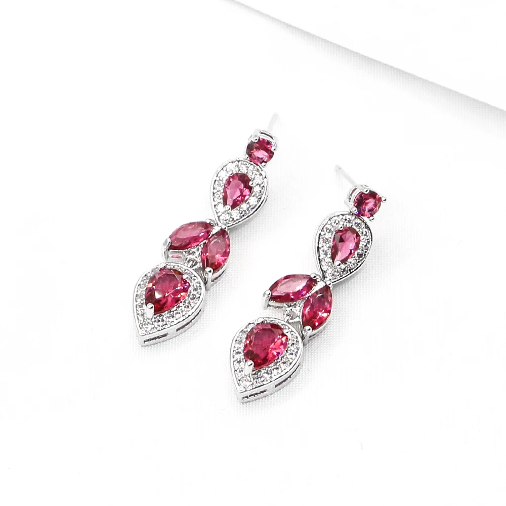

Plant Leaves Drops Flower Small Earrings High Quality Crystal Kid Earrings Holiday Gifts Fashion Long Fashion Popular Jewelry