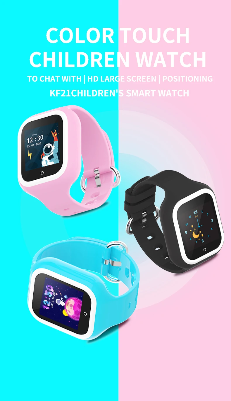 Wonlex Smart-Watch Baby SOS Anti-Lost Tracker Kids Camera Phone Smartwatches 4G KT21 Video Call Wifi Position Anti-Lost Watches