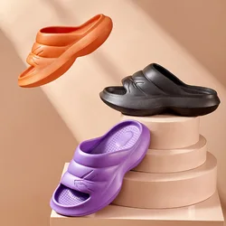 Platform Slippers Mens Home Slippers Fashion Women Beach Shoes Non-slip Bathroom Slippers Soft Couple Slipper Women Casual Shoes