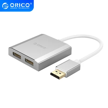 

ORICO XD-DF2DP4 DP to Dual DP M/F HD Adapter Cable for PC Display Laptop Projector XD-DF2H4 DP to Dual HDMI HD Audio Cable